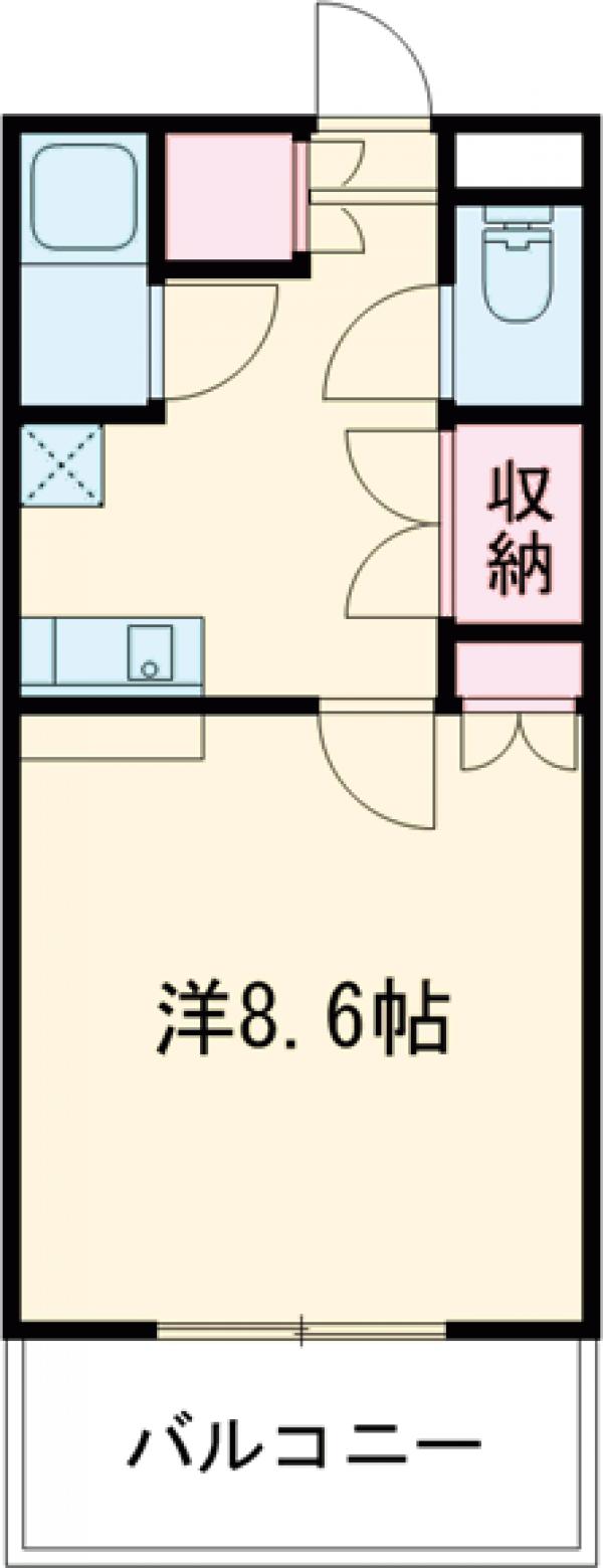 アイビス小絹Aの間取り