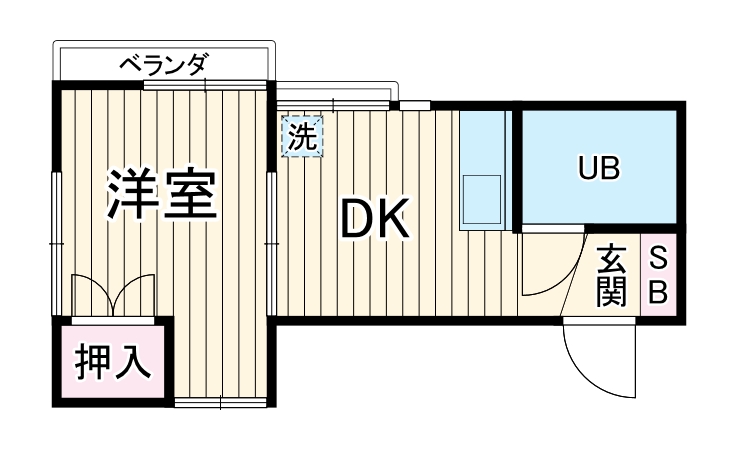 ハイツ峰岡の間取り