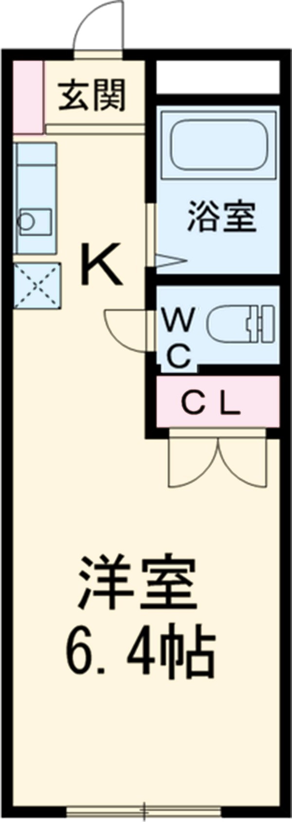 コーポKARUGAMOの間取り