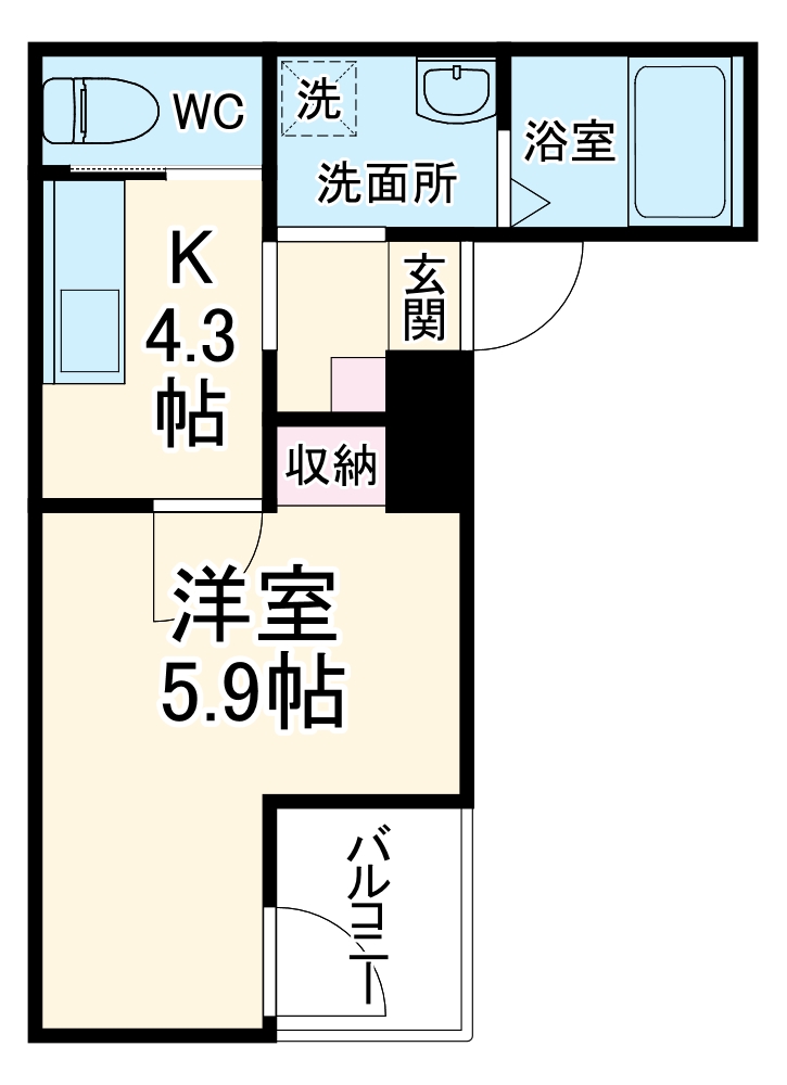 luxe西川口の間取り