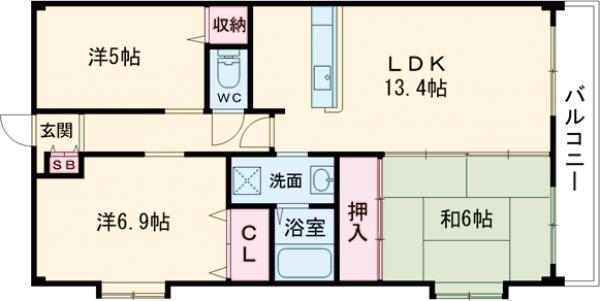 トルナーレ桂川の間取り