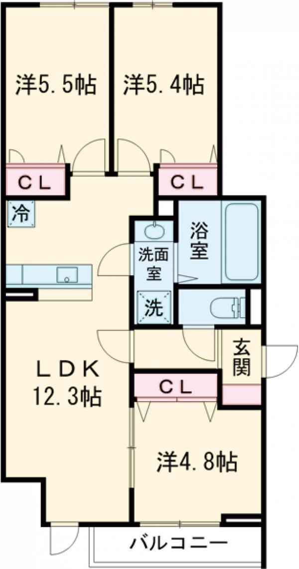 セレスティア中野の間取り