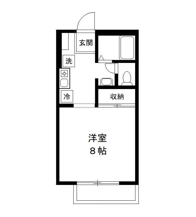 ナカムラコーポ　Ａ棟の間取り
