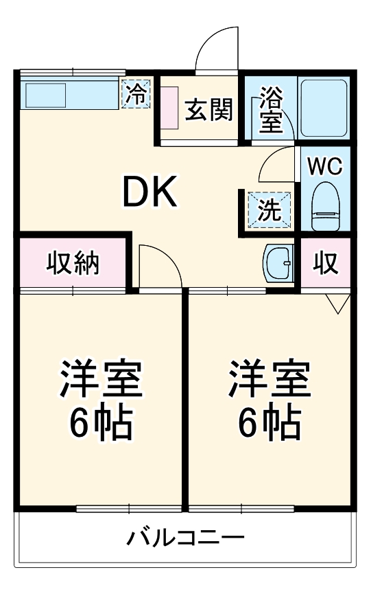 シティハイム ハイテールⅠの間取り