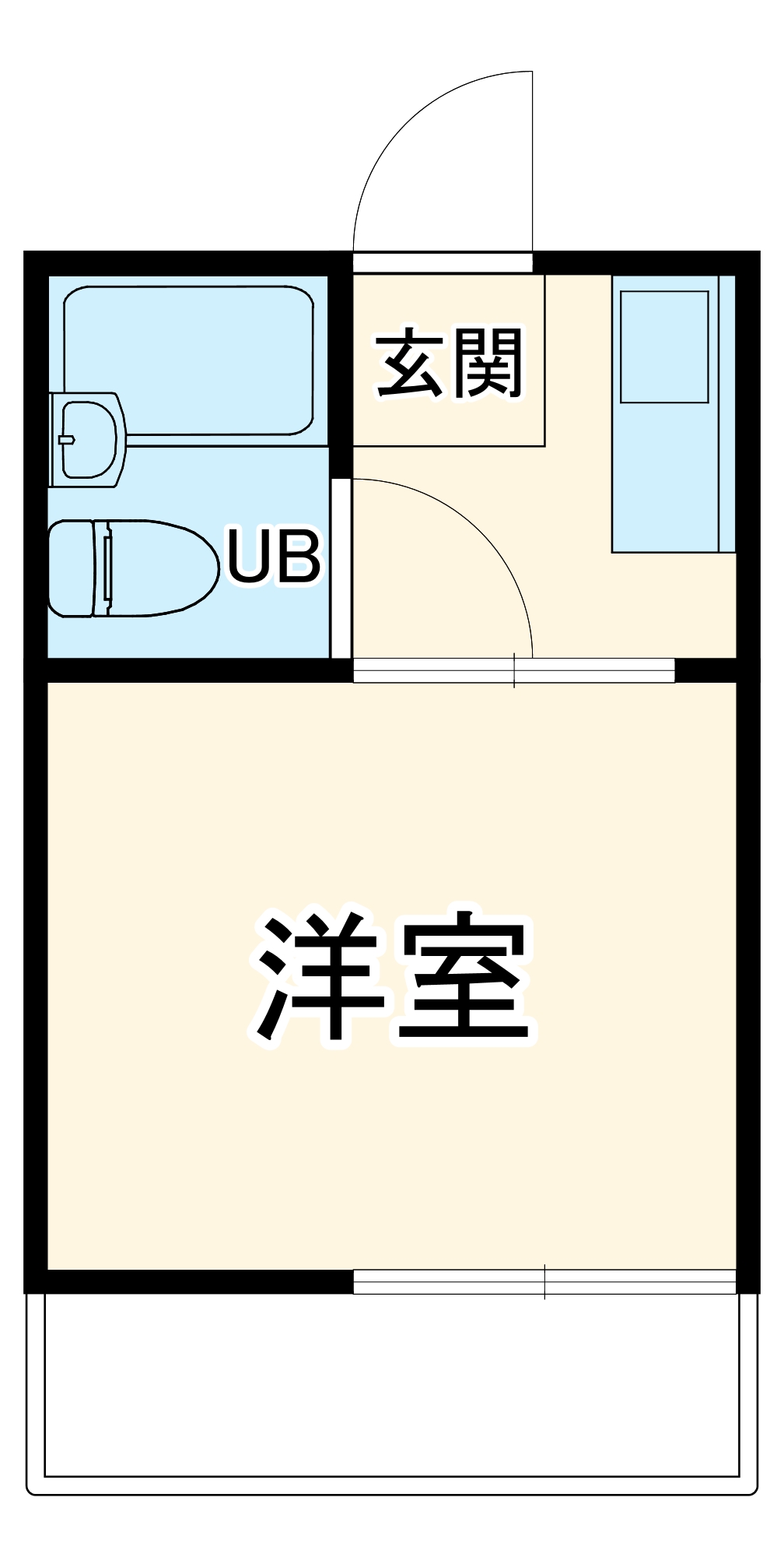 ハイツシバタ1号棟の間取り
