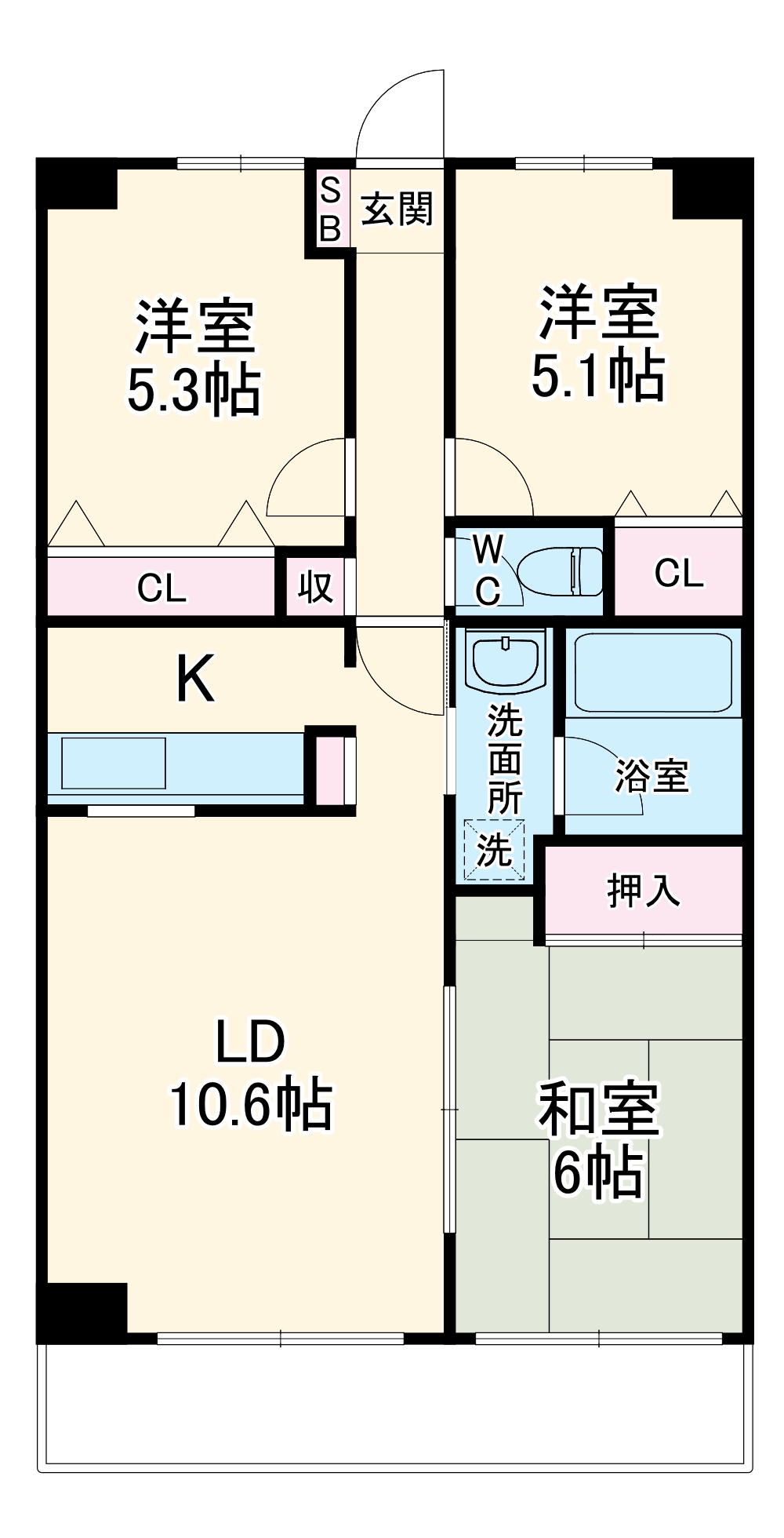 プライムコートの間取り