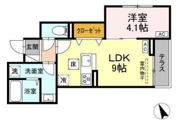 セレスティア柴又の間取り