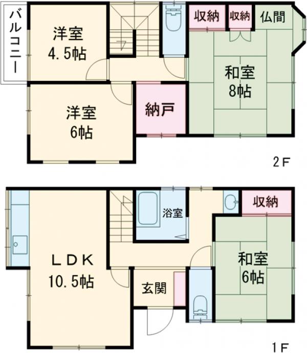 和泉市阪本町貸家の間取り