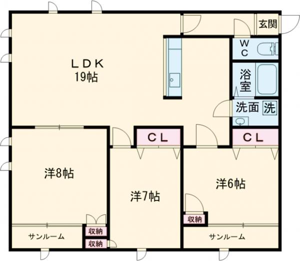 アーバンスペースの間取り