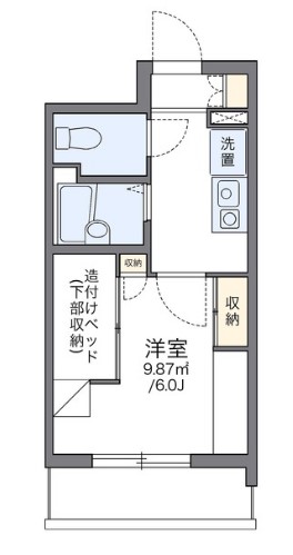 レオパレス宇田川町マンションの間取り