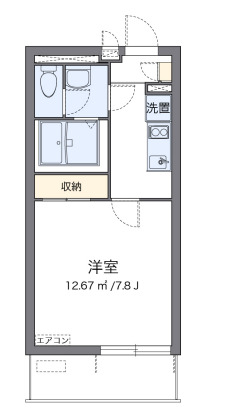 クレイノホーガ　スター・304号室の間取り