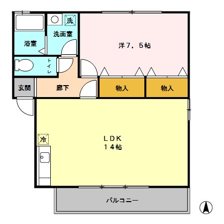 グランメールCの間取り