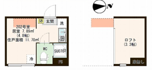 ハーモニーテラス千住河原町Ⅲの間取り