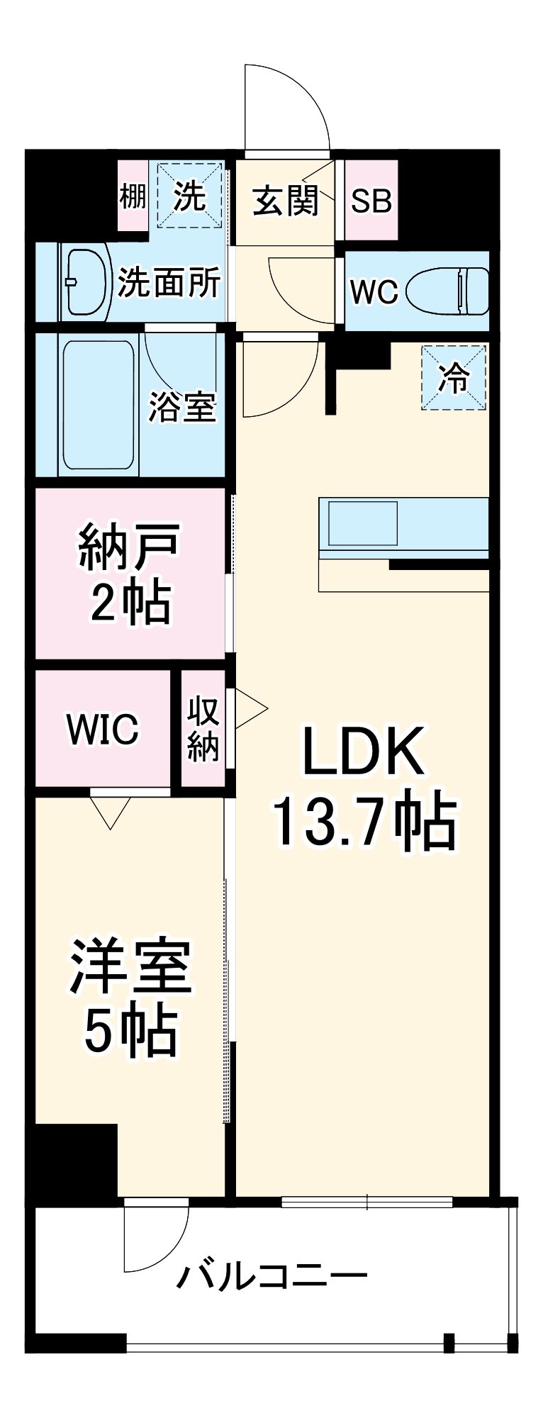 グランパール森ノ宮の間取り