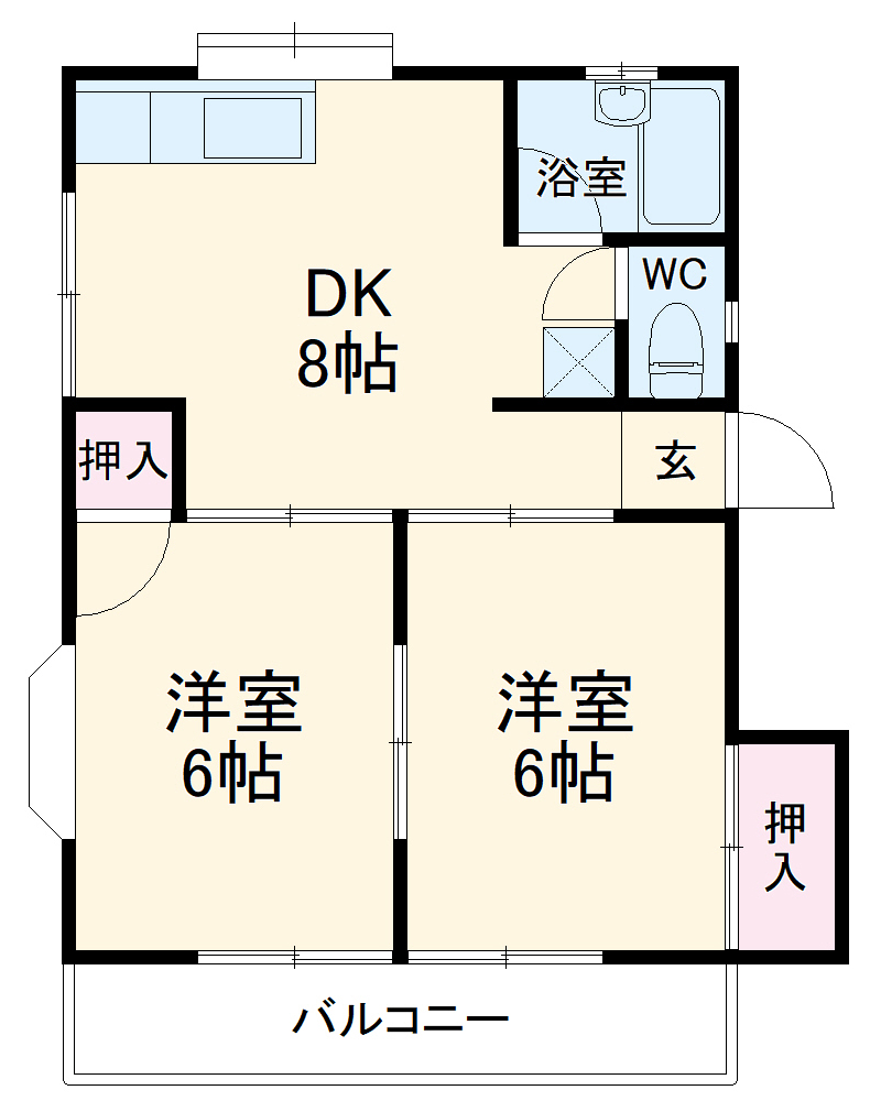 シュロスYKの間取り