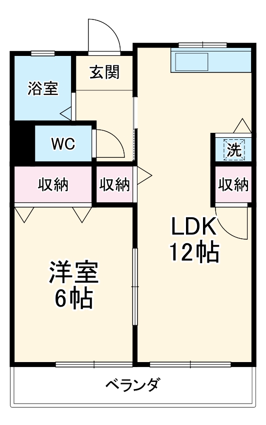 カネハイツの間取り