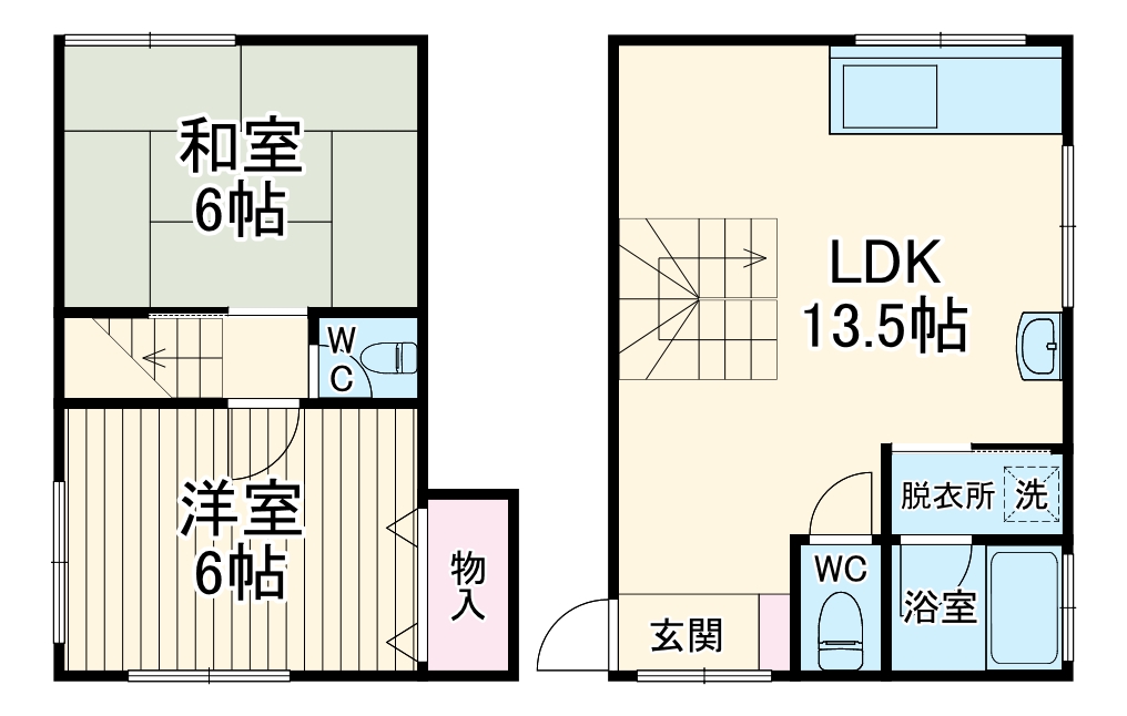 清水が丘戸建の間取り