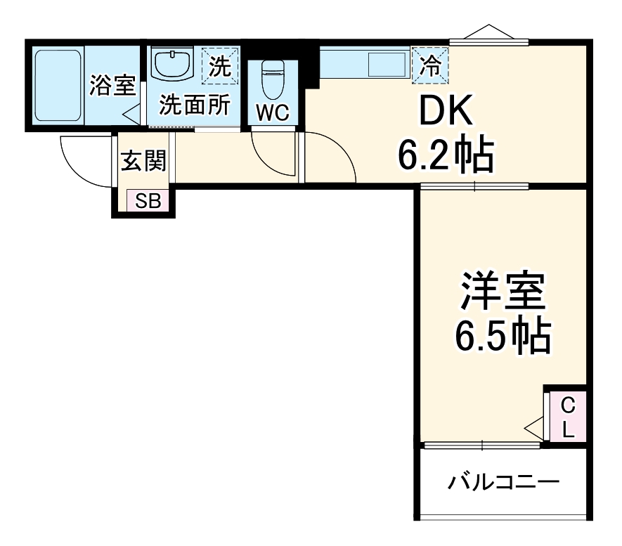 ウィズ　スタイル・202号室の間取り
