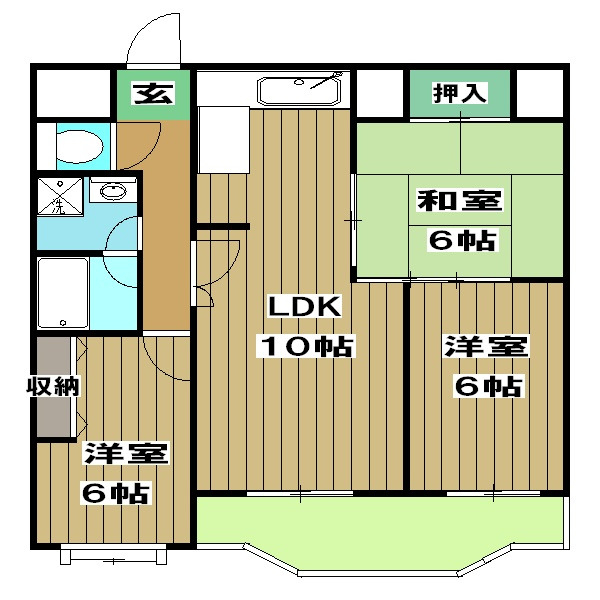 嵯峨西和の間取り