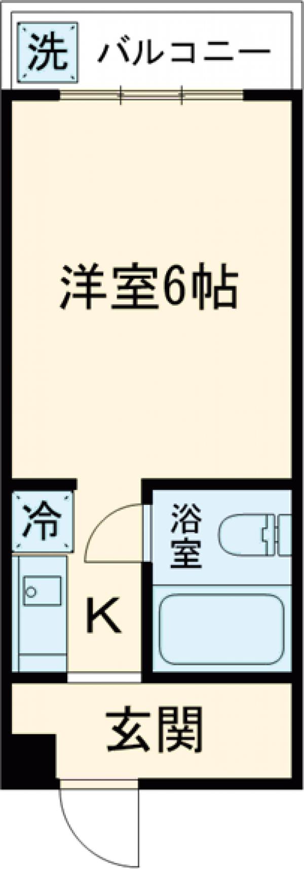 プラザ２１０ＹＡＮＯＫＵＣＨＩ・102号室の間取り
