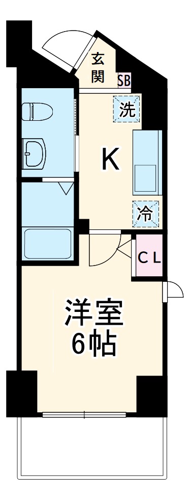 グリーンリーフ新綱島の間取り