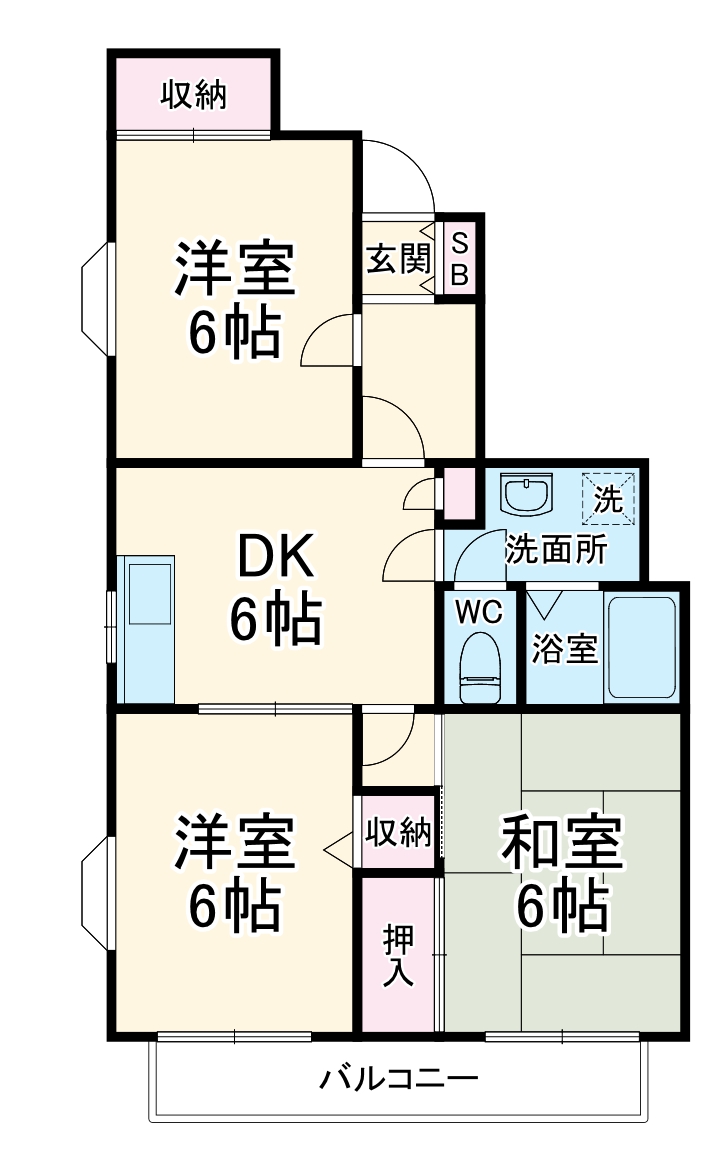 パールメゾン矢作の間取り
