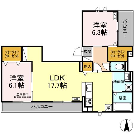 D-avance 花田の間取り