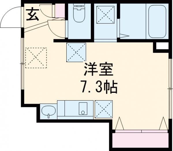 ソルナクレイシア大泉学園・102号室の間取り