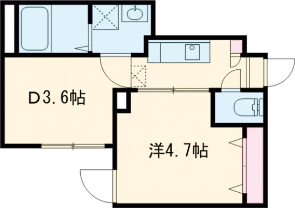 ソルナクレイシア大泉学園・105号室の間取り