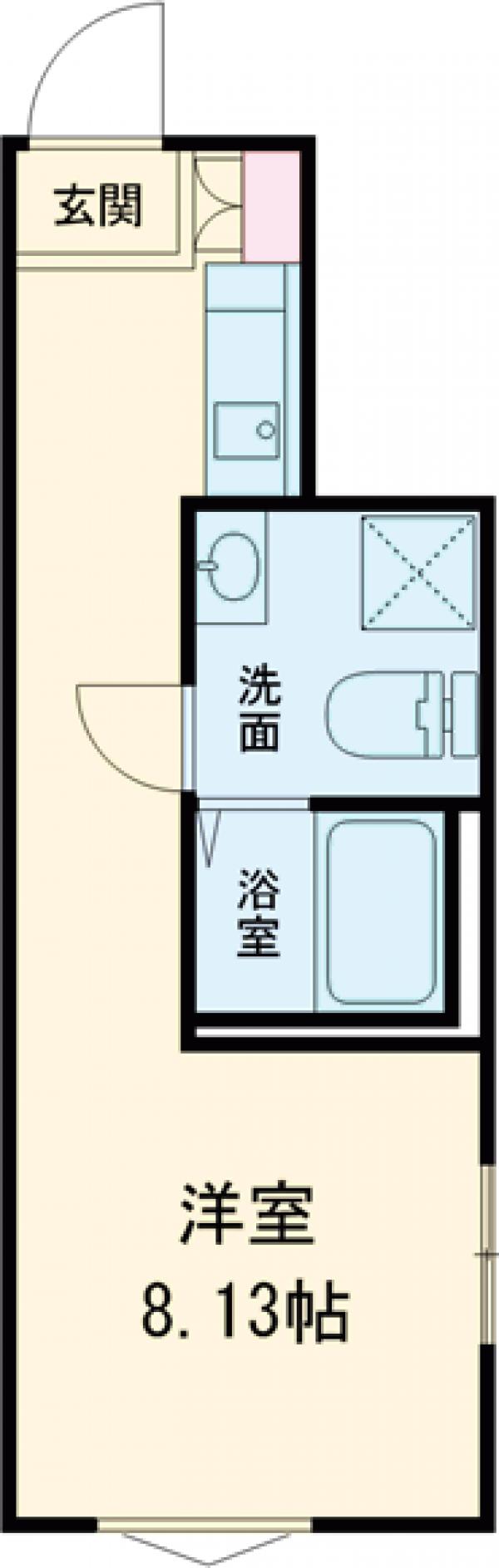 ＧＲＡＮＤＥ稲田堤・101号室の間取り