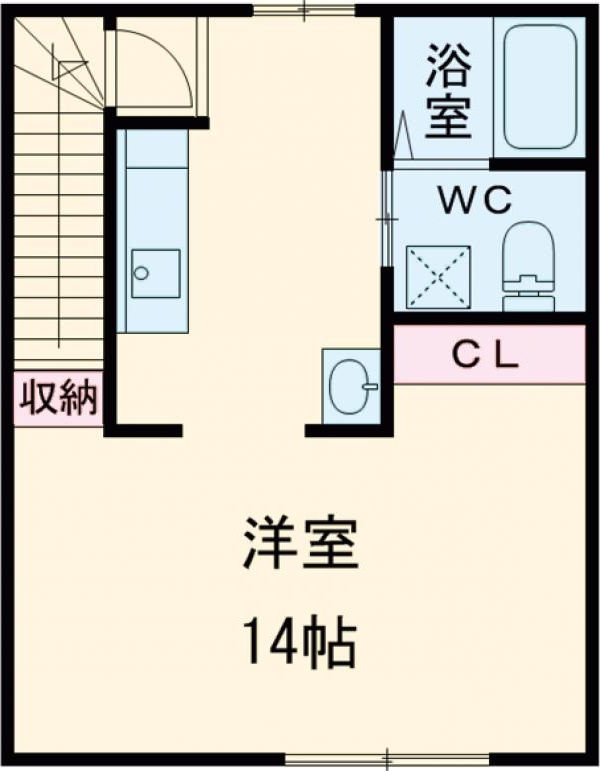 トラビス水戸トモゑの間取り