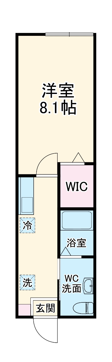 ハーミットクラブハウス リアンD棟 の間取り