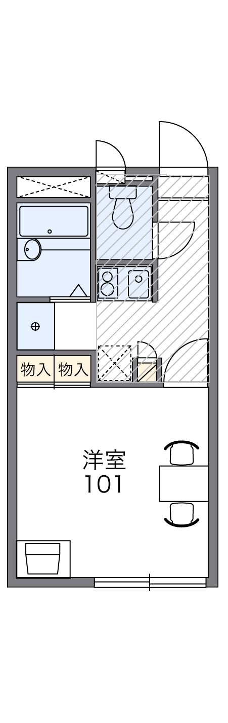 レオパレス延珠の間取り