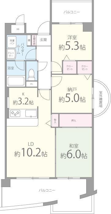 ジョイフル寿の間取り