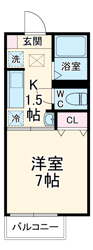 あおば・205号室の間取り