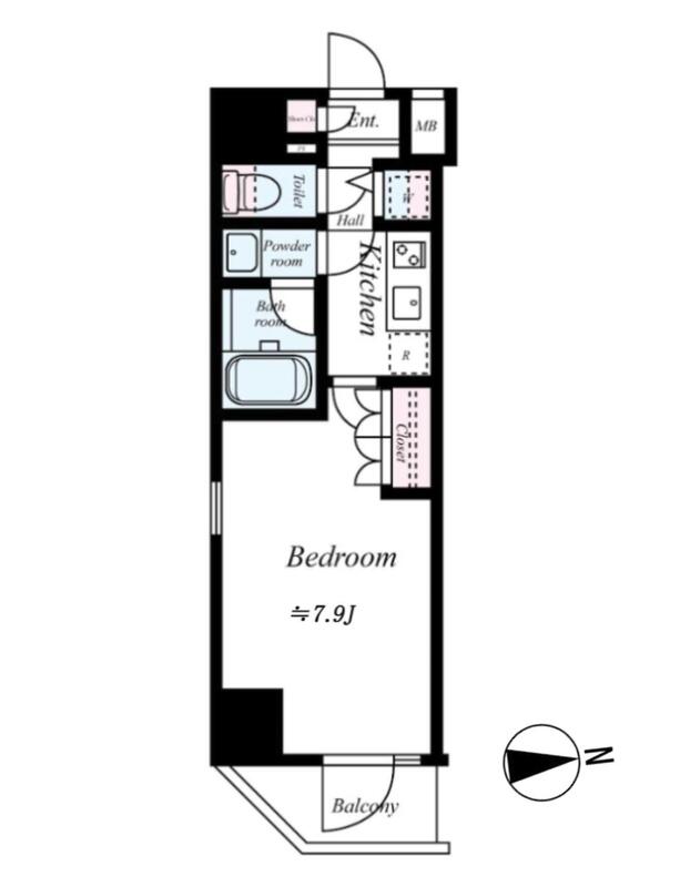 ＧＥＮＯＶＩＡ鷺ノ宮ｓｋｙｇａｒｄｅｎ・501号室の間取り