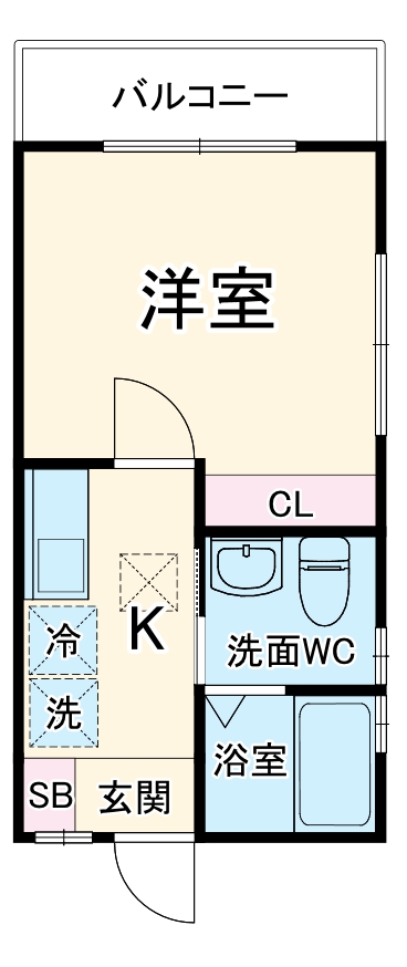 ｍｏｎｏｒｏ・101号室の間取り