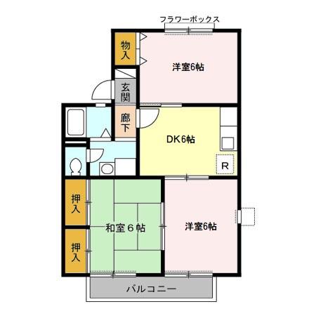 エクレール五井西 ABの間取り