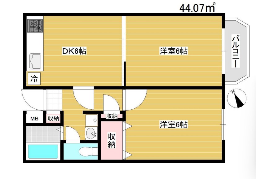 パークサイドハイツの間取り