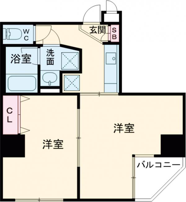 パティーナ上野・603号室の間取り