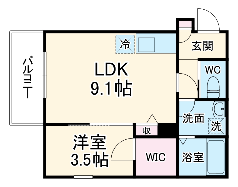 ジーメゾン清須アルカウスの間取り