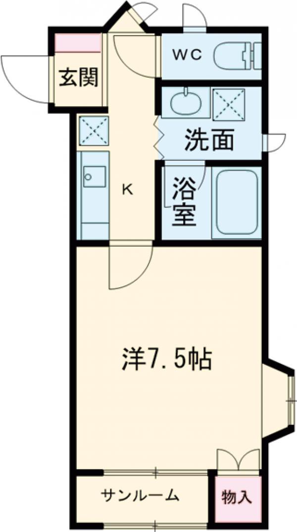 本町山岸ハイツの間取り