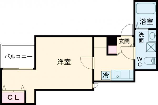 CFジオーレ堀切・101号室の間取り