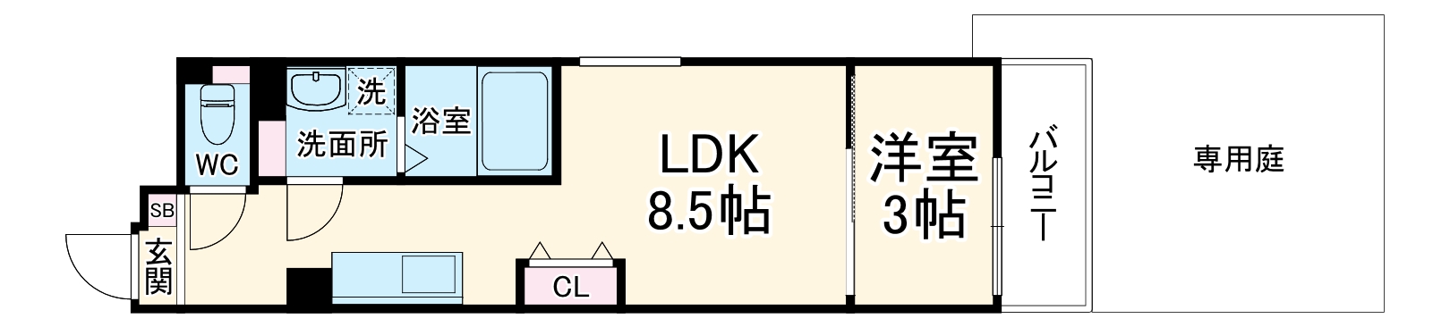 S-MOVE大阪鶴見の間取り