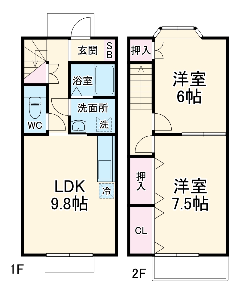 103号室の間取り