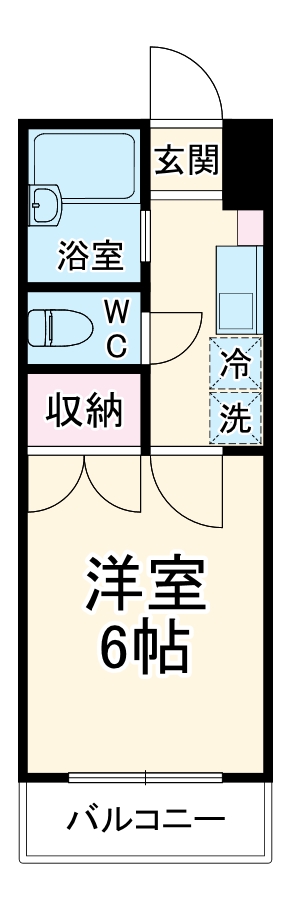 ルミナスナガセ・102号室の間取り