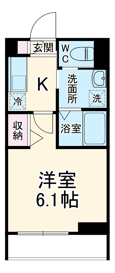ブルージュ志木・202号室の間取り