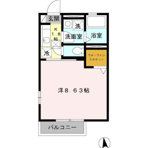 モナリエ旭の間取り