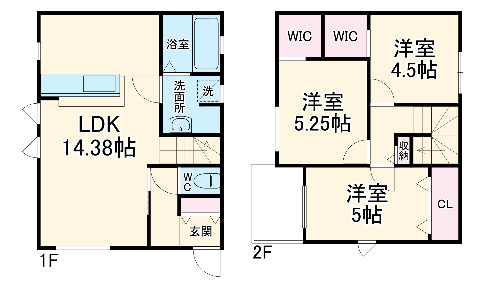 リーブルファイン塩浜 1号棟の間取り