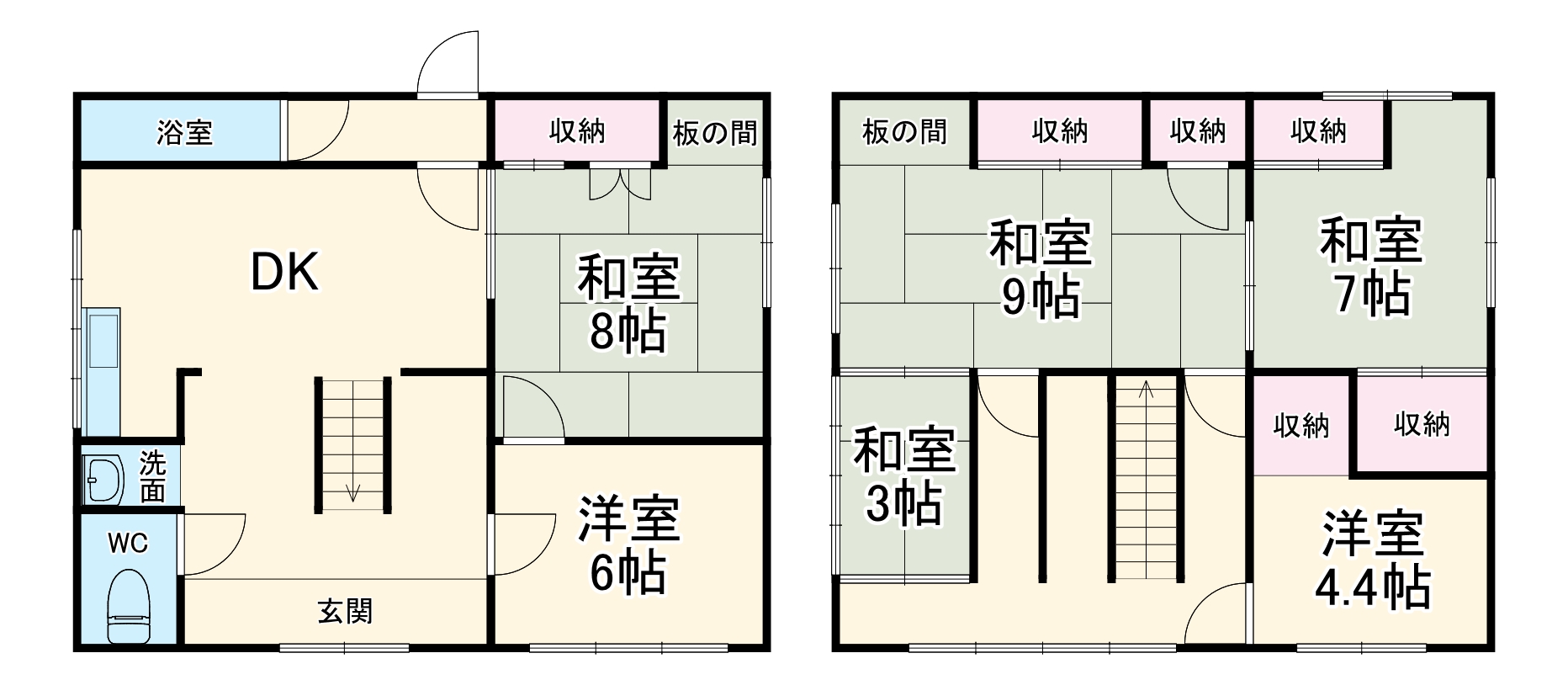 南納屋町戸建の間取り